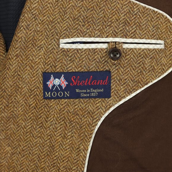 Bonobos Moon Tweed Wool Sport Coat Herringbone 40R - Picture 11 of 12